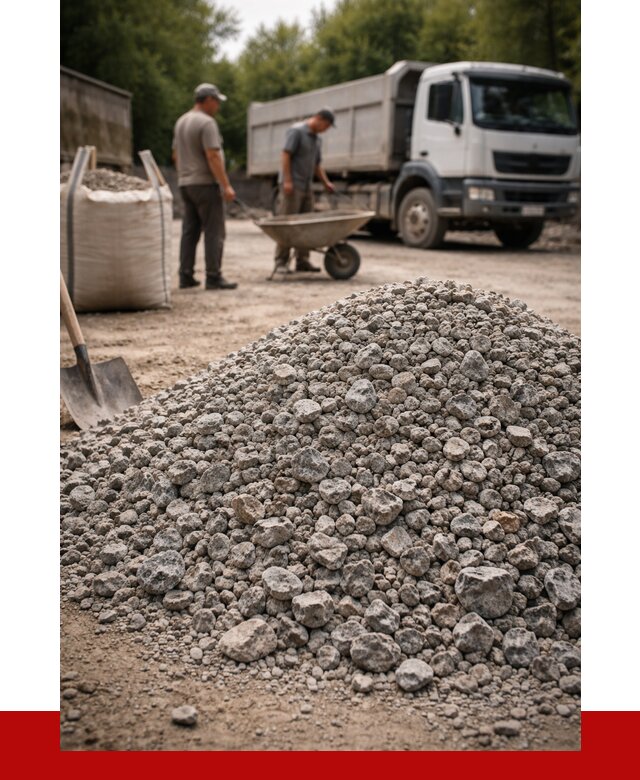 Гранитный щебень фракция 20-40 в Аксае от 3250 руб. ПРОНЕРУДАкс