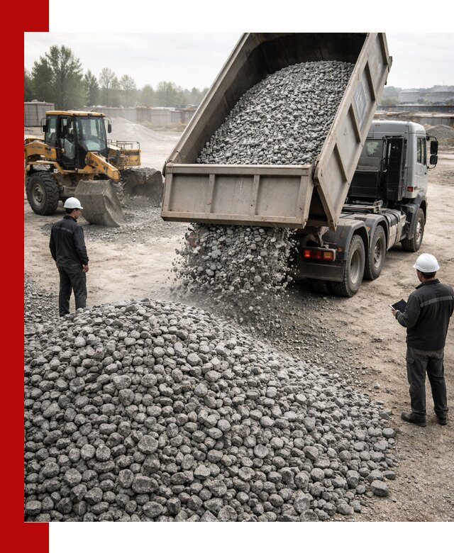 Доставка гранитного щебня фракции 20-40 в Аксае