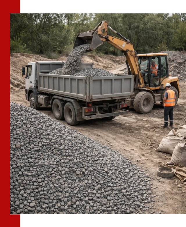 Доставка гравийного щебня в Аксае оптом и в розницу