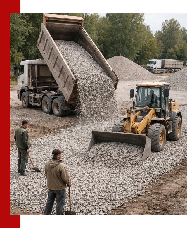 Купить гравийный щебень фракция 20-40 в Аксае с доставкой