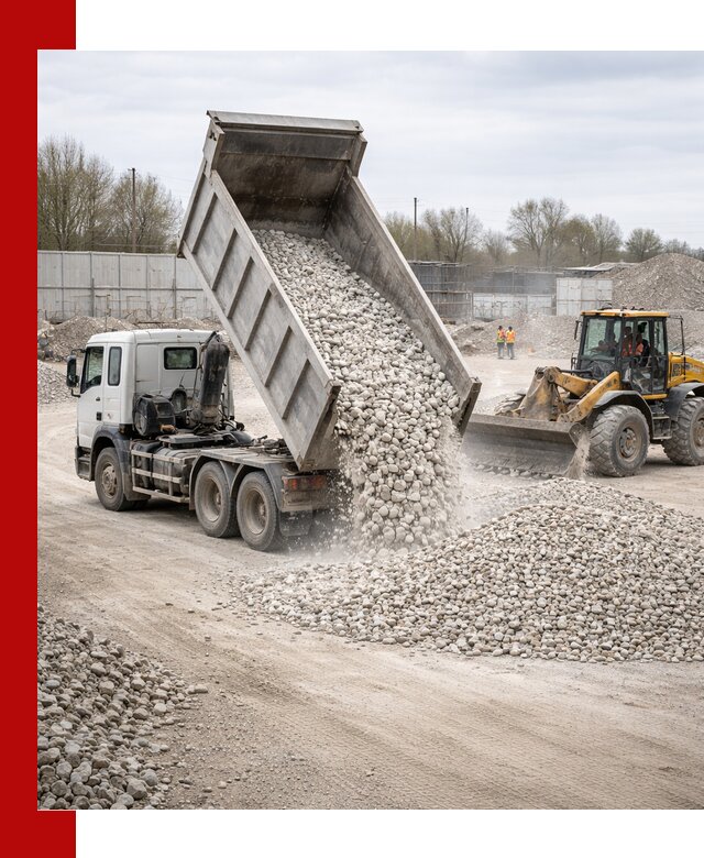 Доставка и продажа известнякового щебня в Аксае