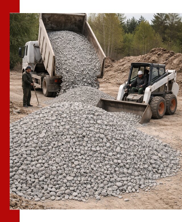 Доставка доломитового щебня в Аксае напрямую от карьера