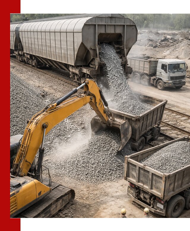 Доставка железнодорожного щебня в Аксае крупными партиями быстрого отгруза