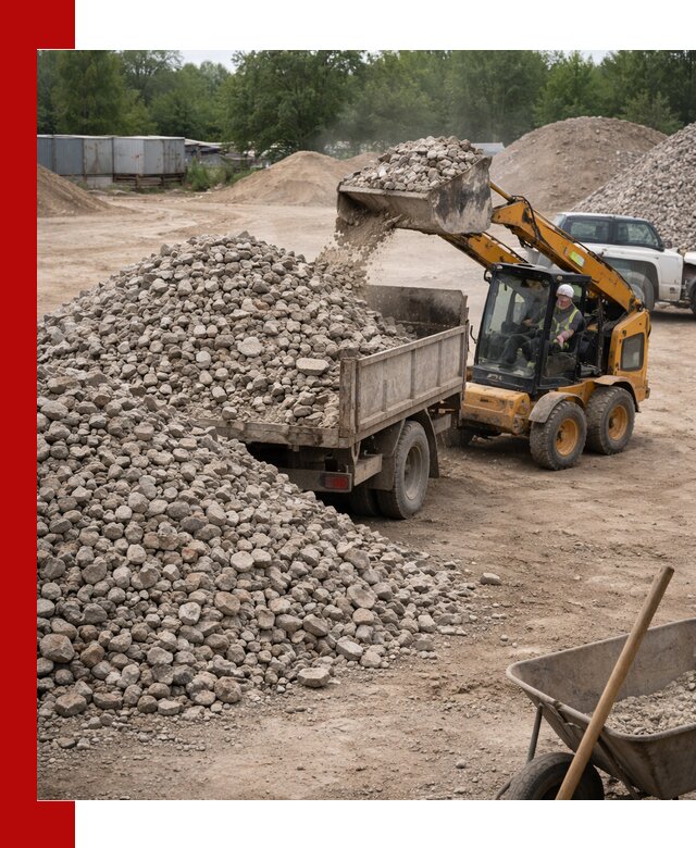 Доставка вторичного щебня в Аксае для строительных работ