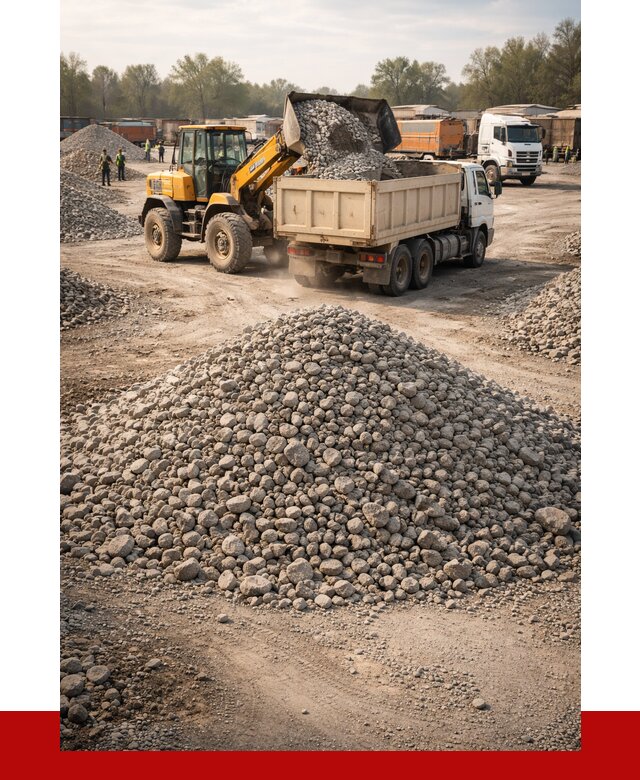 Вторичный щебень фракция 40-70 в Аксае от 1767 р, ПРОНЕРУДАкс