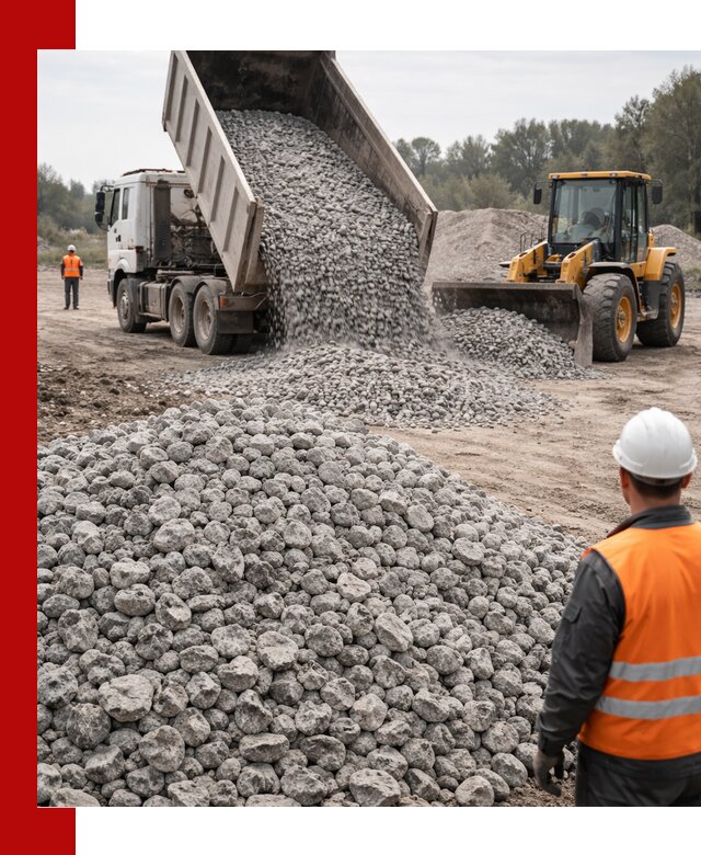 Доставка бетонного щебня фракции 20-40 в Аксае