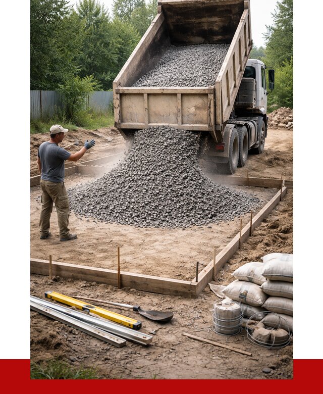 Купить щебень для фундамента в Аксае от 4571 р. | ПРОНЕРУДАкс