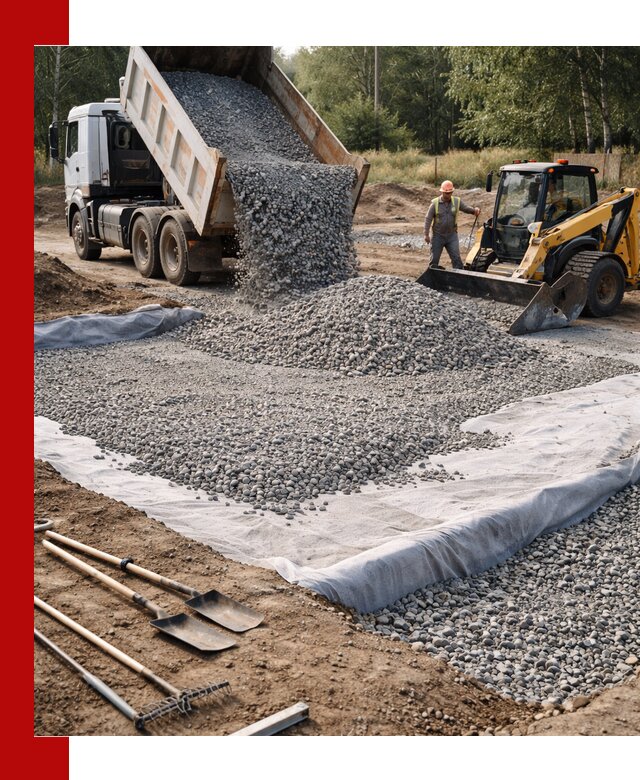 Щебень для фундамента с доставкой в Аксае