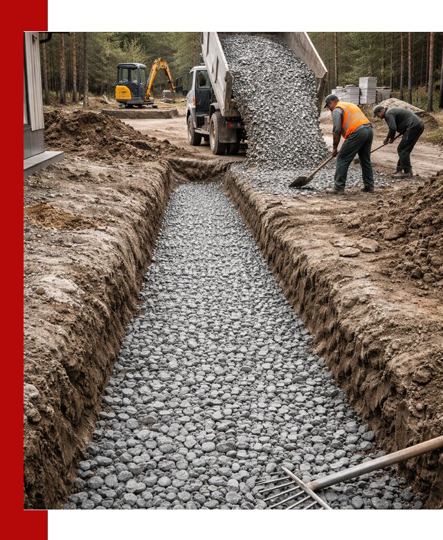 Щебень для дренажа с доставкой в Аксае высокого качества