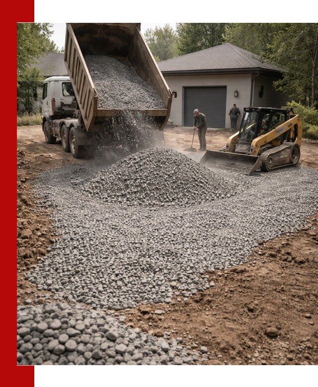 Щебень для парковки в Аксае: доставка и укладка качественного материала