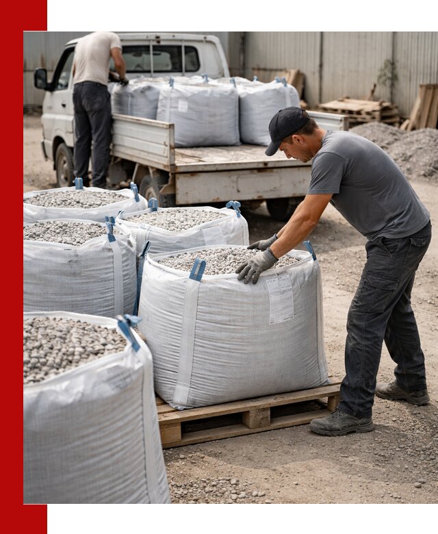 Доставка щебня в мешках по выгодным ценам в Аксае
