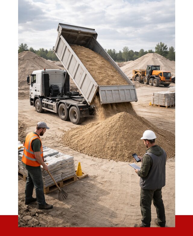 Карьерный песок с доставкой в Аксае от 3657 р. ПРОНЕРУДАкс