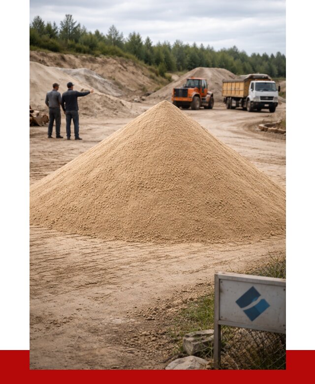 Карьерный песок навалом в Аксае от 1828 р. | ПРОНЕРУДАкс