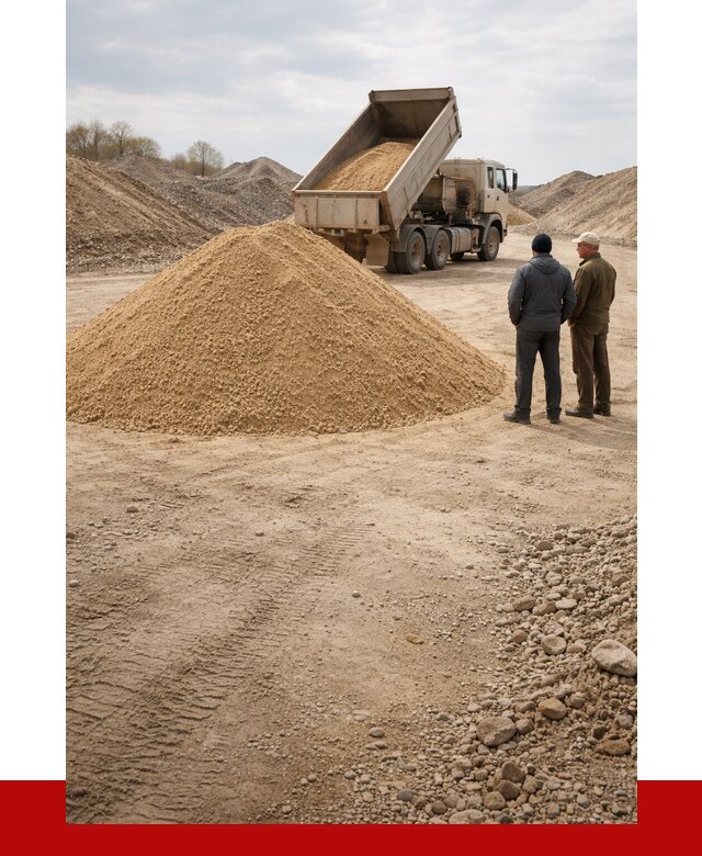 Карьерный песок крупнозернистый в Аксае от 8633 р | ПРОНЕРУДАкс