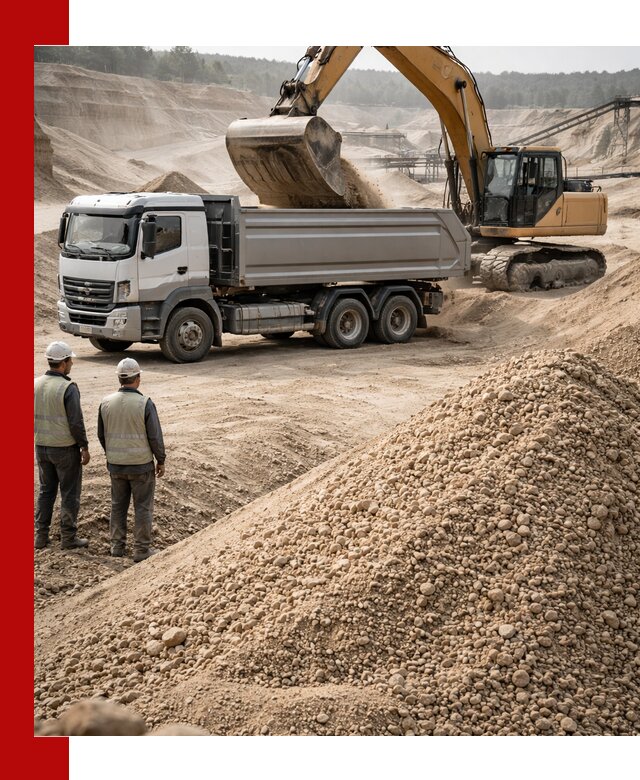 Карьерный крупнозернистый песок с доставкой в Аксае