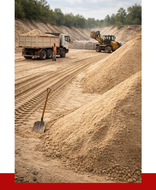 Карьерный песок мелкозернистый в Аксае от 9141 р. | ПРОНЕРУДАкс