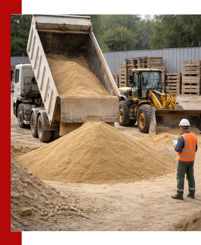 Доставка карьерного мелкозернистого песка в Аксае