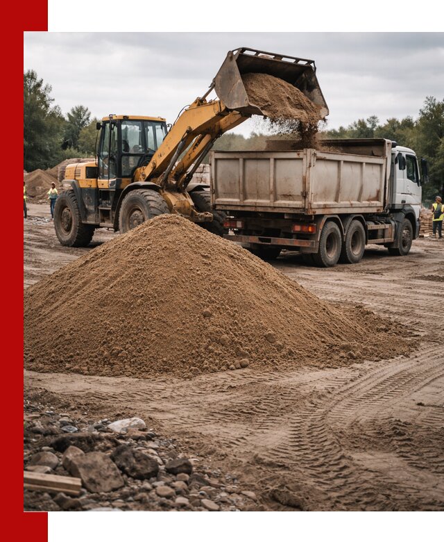 Доставка речного песка навалом в Аксае быстро и выгодно