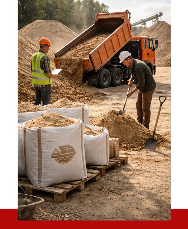 Строительный песок в Аксае от 2235 р. с доставкой, ПРОНЕРУДАкс