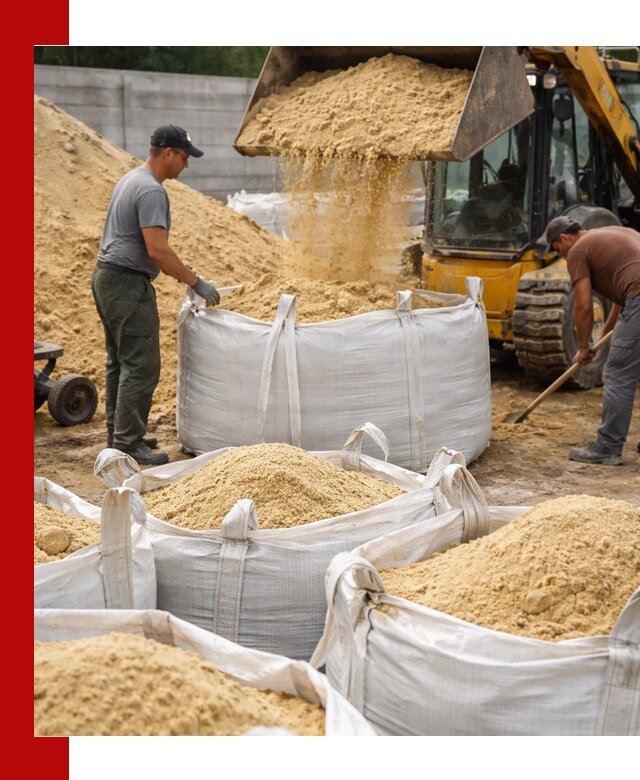 Поставка качественного песка для кладки в Аксае