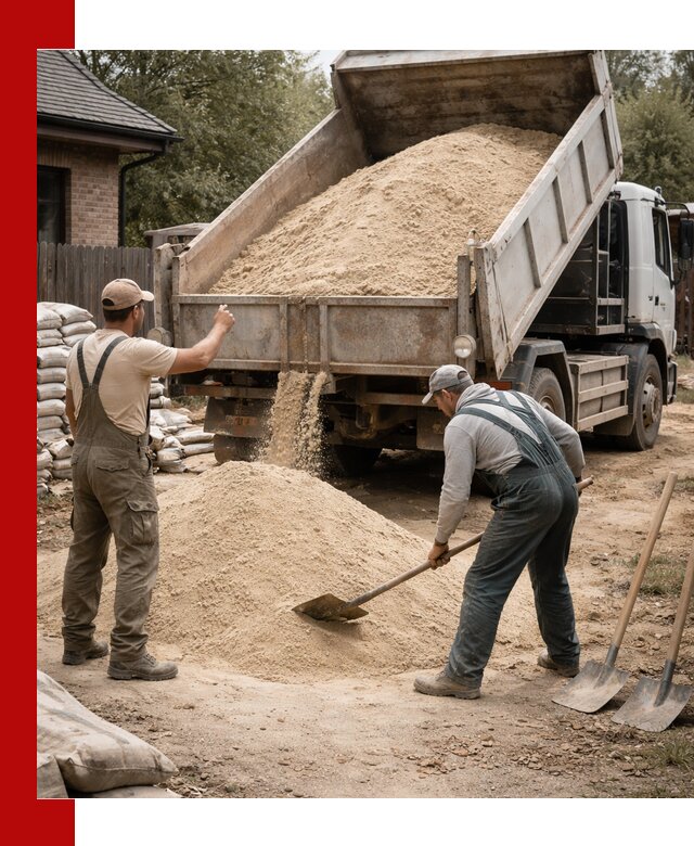 Песок для штукатурки с доставкой в Аксае качественный и чистый