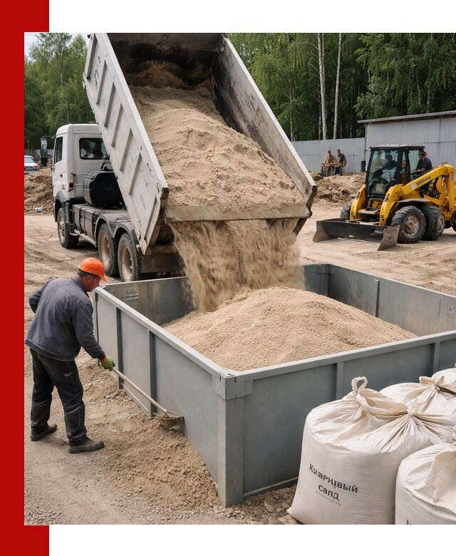 Кварцевый песок для фильтра в Аксае — доставка и качество