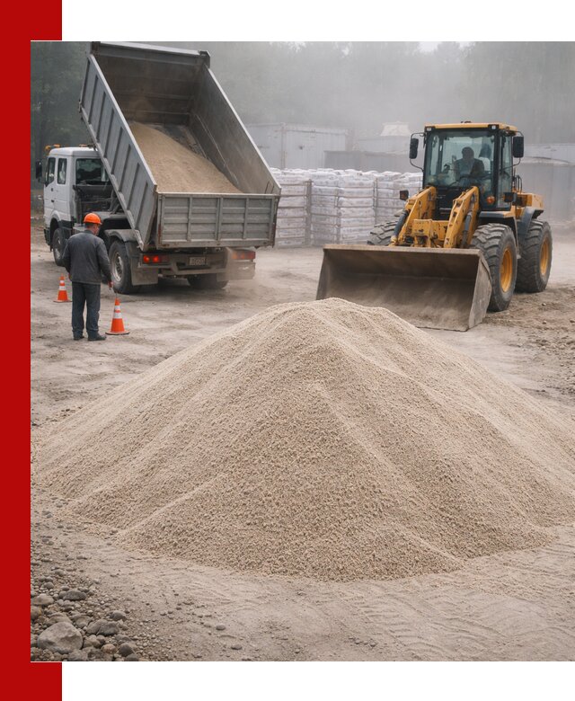 Кварцевый песок фракция 0–8 для стройработ в Аксае