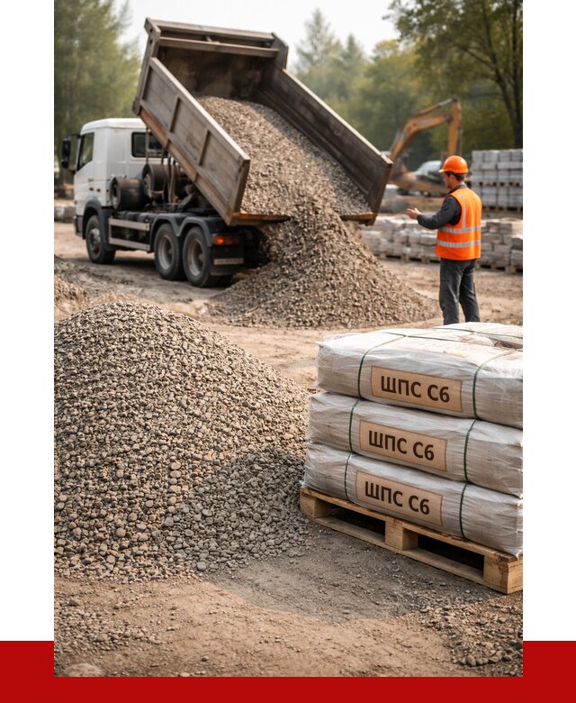 ЩПС С6 в Аксае с доставкой от 2235 р. за куб | ПРОНЕРУДАкс