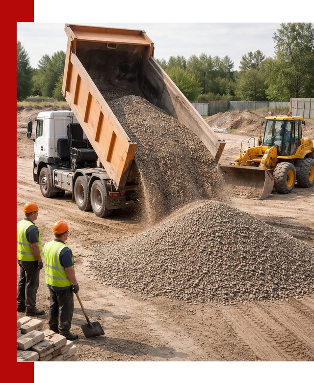 Доставка щебёночно-песчаной смеси ЩПС С7 в Аксае