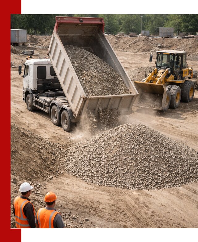 Щебень с песком (ЩГПС С2) с доставкой в Аксае