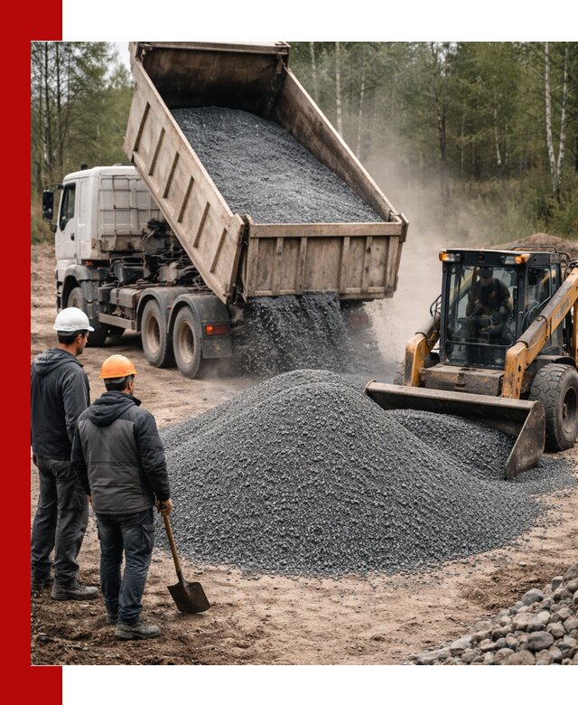 Гранитный отсев 0-5 с доставкой и разгрузкой в Аксае