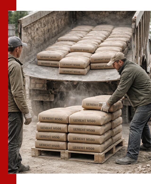 Цемент М500 с доставкой самосвалом в Аксае