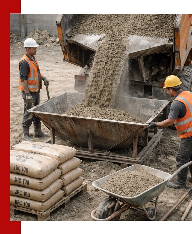 Доставка цементно-песчаной смеси М100 в Аксае