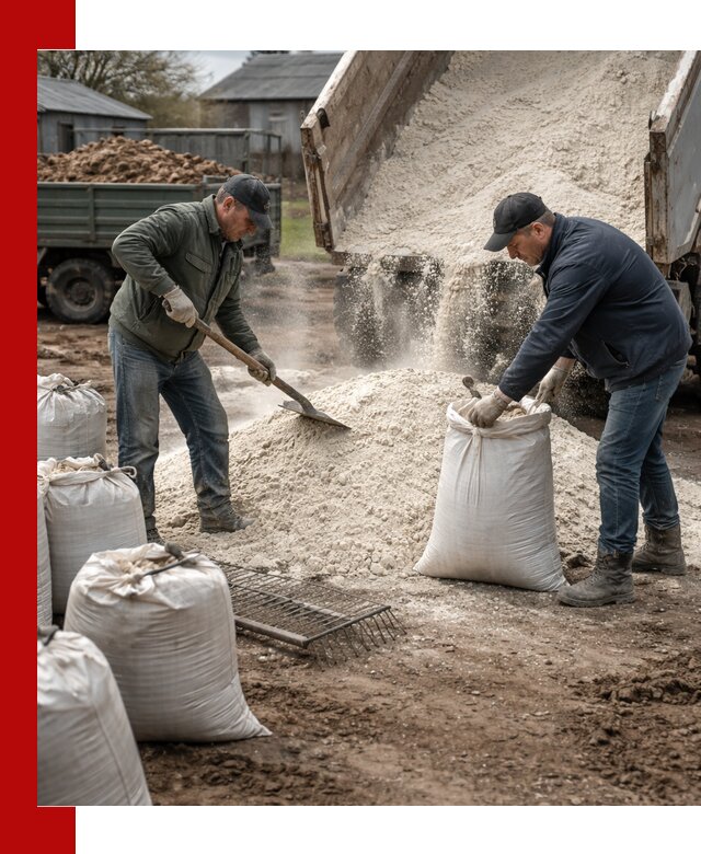 Доставка извести пушонки в Аксае оптом и мелким оптом