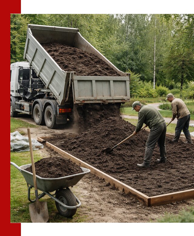 Доставка грунта для озеленения и благоустройства в Аксае