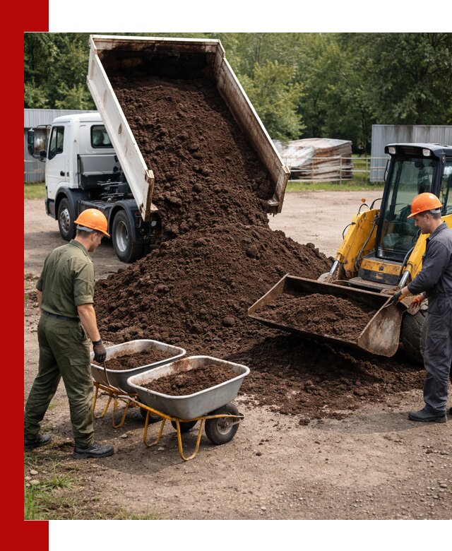 Доставка торфо-земляной смеси в Аксае для огорода и ландшафта