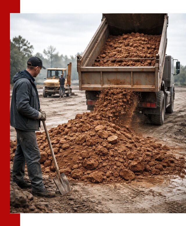 Глина для засыпки в Аксае с доставкой самосвалами