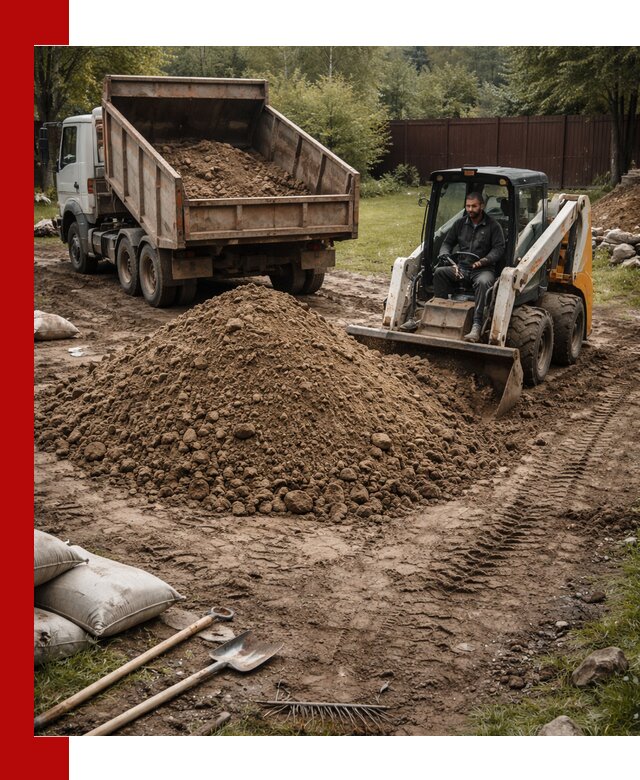 Суглинок для планировки участков в Аксае с доставкой и выгрузкой