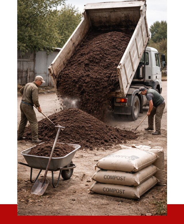 Купить компост в Аксае от 4266 р. за куб с доставкой | ПРОНЕРУДАкс