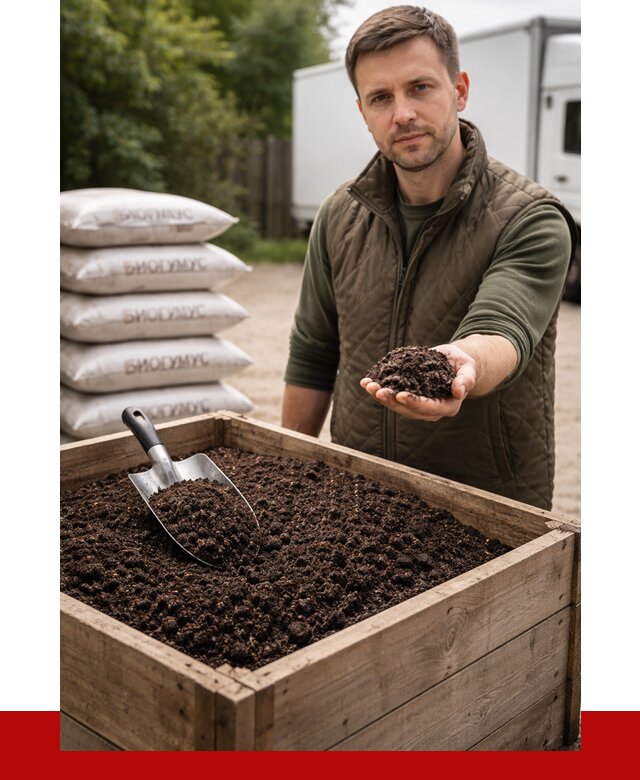 Купить биогумус в Аксае с доставкой от 8633 р. за куб | ПРОНЕРУДАкс