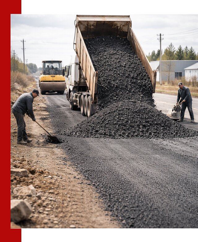 Асфальтовая крошка для дорог в Аксае — поставка и доставка