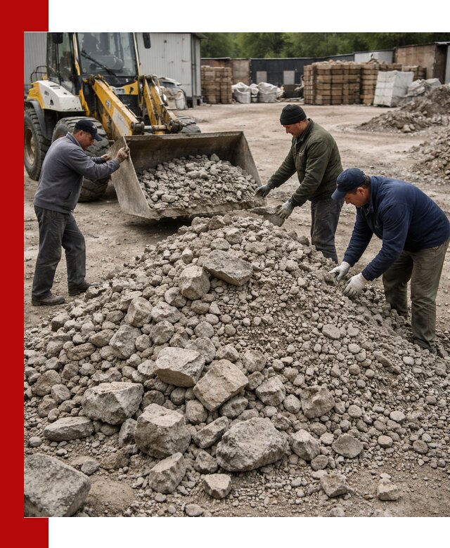 Демонтаж и вывоз бой бетона в Аксае