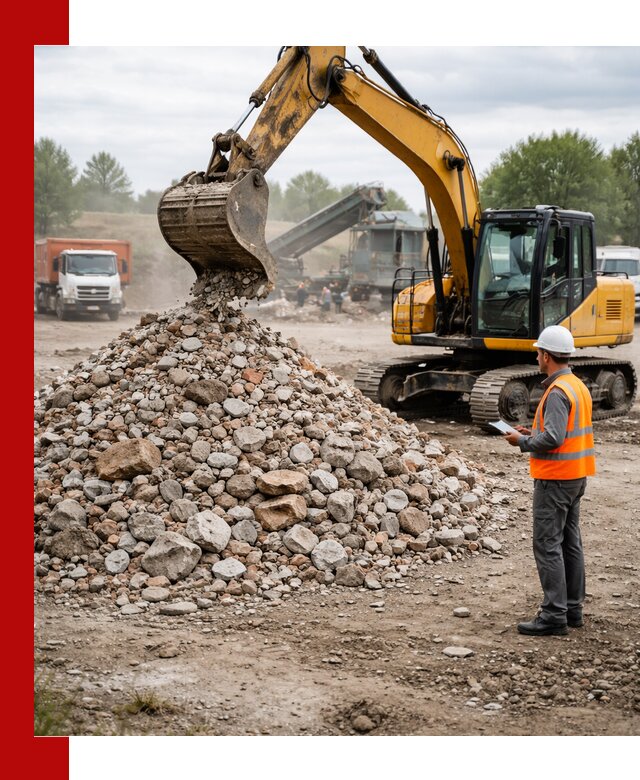 Доставка и вывоз строительного боя в Аксае