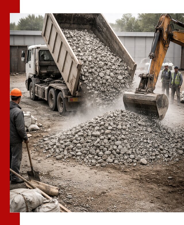 Доставка дробленого бетона в Аксае оптом и в розницу
