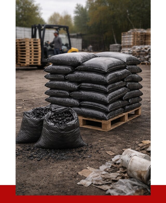 Купить уголь в мешках с доставкой в Аксае от 7618 р. | ПРОНЕРУДАкс