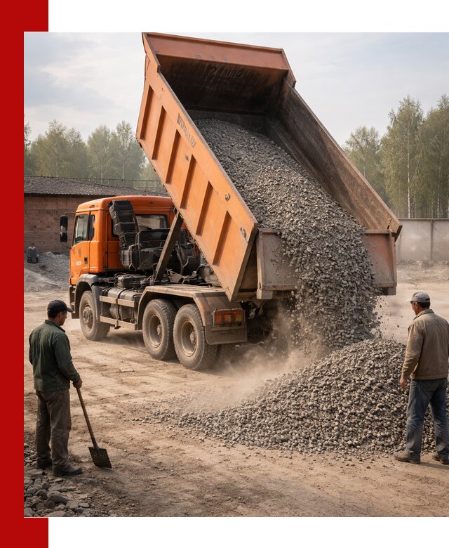 Доставка самосвалом 20 м3 в Аксае быстро и надежно