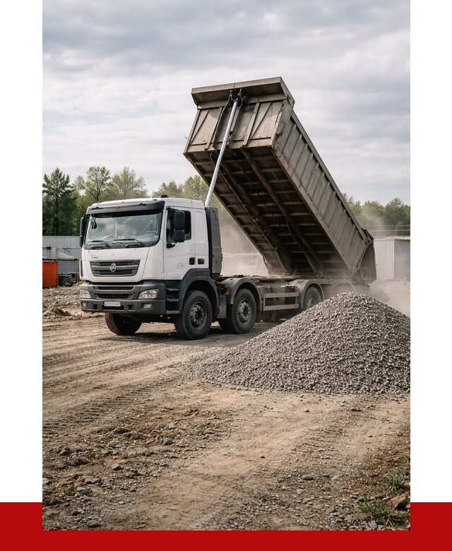 Доставка самосвалом 40 кубов в Аксае от 9141 р. | ПРОНЕРУДАкс