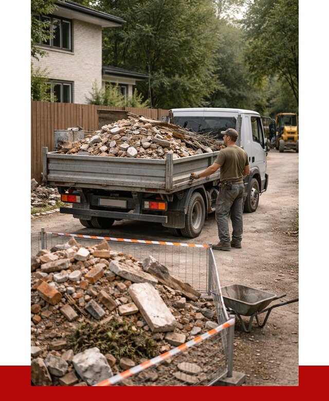 Вывоз строительного мусора с погрузкой в Аксае от 7618 р | ПРОНЕРУДАкс