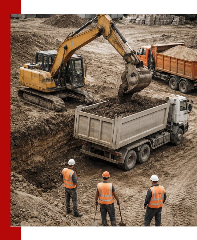 Разработка грунта для строительства и благоустройства в Аксае