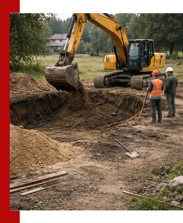 Рытье котлована под фундамент в Аксае (быстро и недорого)